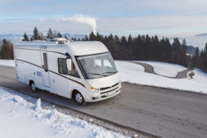how to safely drive an RV in the winter 